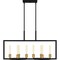 Quoizel Telfair 8-Light Matte Black Island Light QLC5631MBK - alternate 6